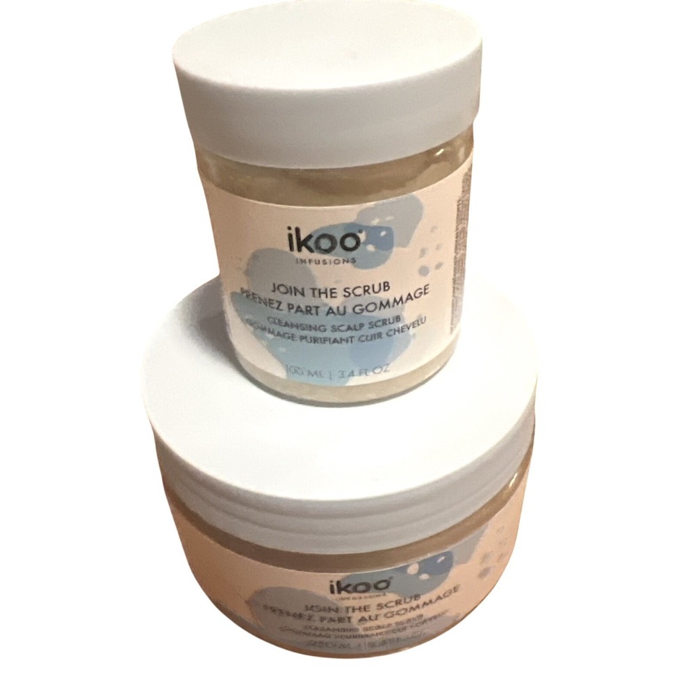 Set 2 Ikoo Infusions Join The Scrub Cleansing Scalp Scrub 100ml & 250ml Duo Set
